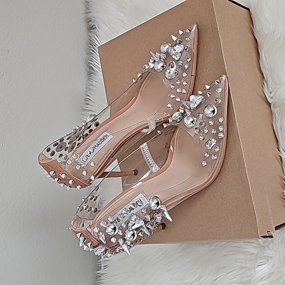 Steve madden rhinestone spiked